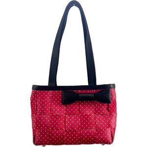 Harveys for Disney Couture Minnie Mouse Red Polka Dot Seatbelt Purse Handles Bow